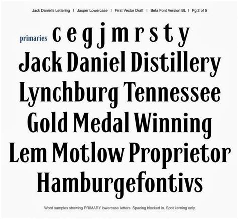 Jack Daniels Font Graphic Design Blog