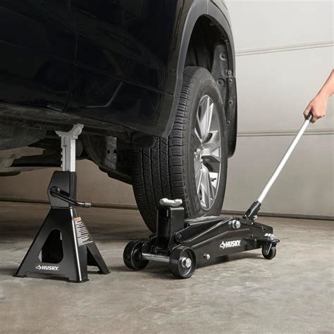 Jack and jack stands autozone. Use the jack to lift the front of your vehicle and secure it with jack stands for safety. Locate the motor mounts. Typically, vehicles have two or more motor mounts, one on each side of the engine and often by the transaxle. Support the engine. Using the jack, support the engine so it stays level when the mount is removed. Remove the mount bolts. 