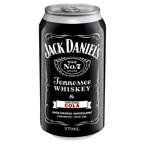 Jack daniels in a can. 3 Reviews Add Your Review. Jack Daniels and Cola 500mL Can is the newest Ready to Drink can as part of the Jack Daniel's Family. It's a 500mL can of your favourite Jack and Coke. MyBottlehop even has the BIG can cooler available to VIP members and shareholders. 5% and a full 2 standard drinks in every can. $89.99. 