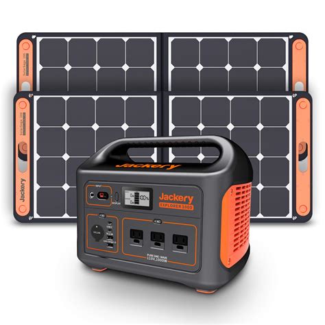 Jackery Explorer 1000 Plus Solar Generator Plug-and-Play Setup. S