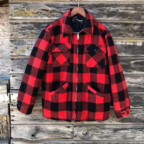 Jacket Buffalo Plaid Red - Etsy