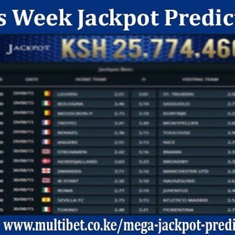 Jackpot Prediction Tips