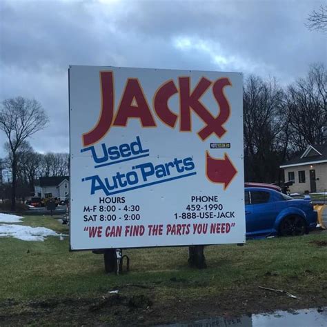 Apr 28, 2016 · JACK’S USED AUTO PARTS - Updated May 2024 - 14 Photos & 31 Reviews - 24 Town Farm Ln, Billerica, Massachusetts - Used Car Dealers - Phone Number - Yelp. Jack's Used Auto Parts. 2.2 (31 reviews) Unclaimed. Used Car Dealers. Closed 8:00 AM - 4:30 PM. See hours. Photos & videos. See all 14 photos. Add photo. Review Highlights.
