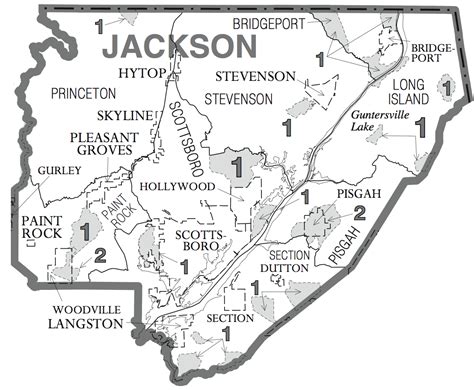 Jackson county alabama tax maps. Our latest service is a web based mapping solution using ArcGIS Online. With this, county maps and data can be displayed to give end-users the ability to interact with and analyze information. Maps provided on this website are for property ownership representation for tax purposes only. They are not intended for conveyances nor is it a legal ... 