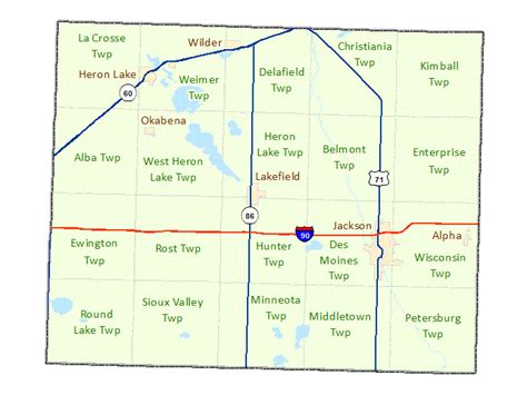 Jackson county mn map.  Jackson County, MN - online plat & GIS maps - agricu...