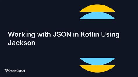Jackson parse json to map.  It covers mapping JSON data to Kotlin data...