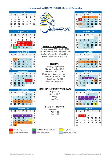 Jacksonville Isd Calendar