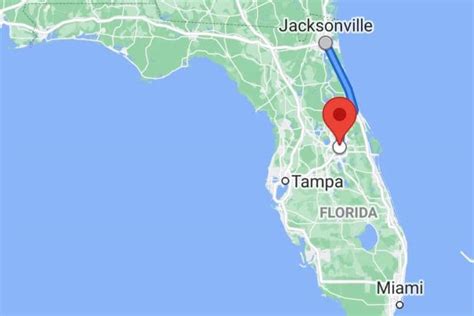 stay for about 1 hour. and leave at 2:59 pm. drive for about 1 hour. 4:14 pm Fort Myers. stay for about 1 hour. and leave at 5:14 pm. drive for about 23 minutes. 5:37 pm arrive at Orlando Florida. day 2 driving ≈ 3.5 hours.. 