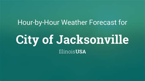 Jacksonville il weather hourly. Hourly Local Weather Forecast, weather conditions, precipitation, ... Hourly Weather-Yorkville, IL. As of 12:20 am CDT. Rain. Rain expected around 12:45 am. Thursday, October 26. 1 am 