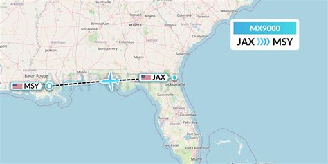 The total driving time is 7 hours, 43 minutes. Your trip begins in Jacksonville, Florida. It ends in New Orleans, Louisiana. If you're planning a road trip, you might be interested in seeing the total driving distance from Jacksonville, FL to New Orleans, LA. You can also calculate the cost to drive from Jacksonville, FL to New Orleans, LA ....