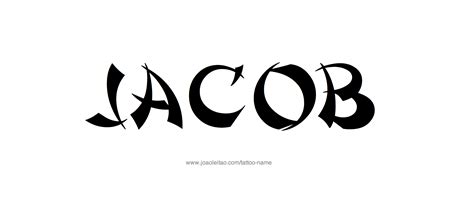 Jacob Name Tattoo Designs Name tattoos, Name tattoo, Name tattoo designs