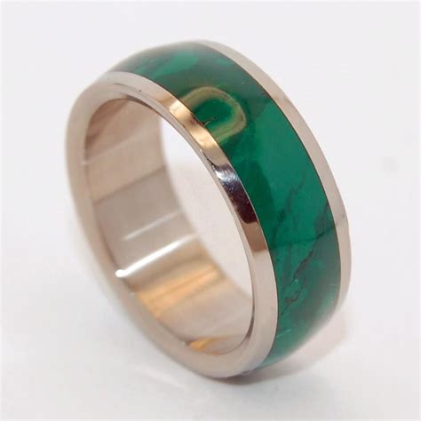 Unique mens wedding band, Obsidian stone, Jade stone, Comfortable fit inside, Round band, Titanium band, Unisex wedding band, His and her. Check out our jade …. 