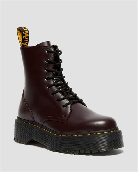 Jadon boot smooth leather platforms. Leather upper. Lining: 75% Textile, 25% Real Leather, Sole: 100% Other Materials, Upper: 100% Real Leather. Find the best selection of Dr Martens Jadon 8-Eye smooth leather platform boots. Shop today with free delivery and returns (Ts&Cs apply) with ASOS! 