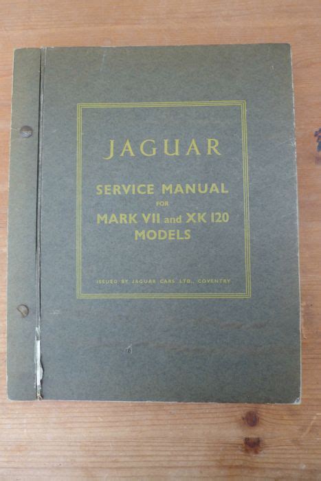 Jaguar mk vii xk120 series werkstatthandbuch. - 2002 ford escape xlt manual 121640.