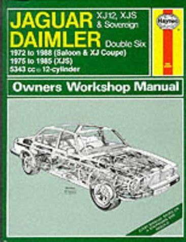 Jaguar xj12 xjs and daimler sovereign double six owners workshop manual service repair manuals. - La 105 service manual john deere.