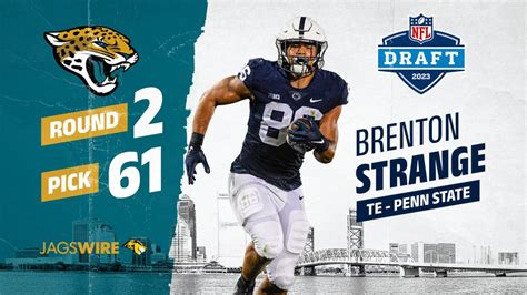 Jaguars add TE Brenton Strange in 2nd round of NFL draft