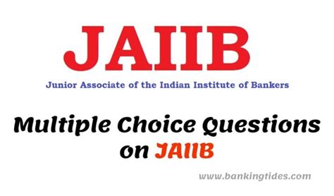 Jaiib Multiple Choice Question