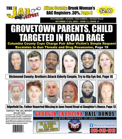 Jail report augusta crime. com, a platform providing public information about ...