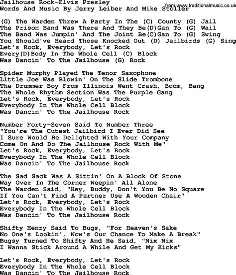 Jailhouse rock lyrics. Things To Know About Jailhouse rock lyrics. 