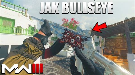 Jak bullseye. Get 20 kills with the JAK Beholder Rifle Kit equipped to the Tyr. 5,000 XP. Get 20 kills with the JAK Signal Burst equipped to the Holger 556. 5,000 XP. Get 20 kills with the JAK Headhunter Carbine Kit equipped to the Rival-9. 5,000 XP. Get 30 kills with the JAK Bullseye equipped to a recommended weapon. 7,500 XP. 