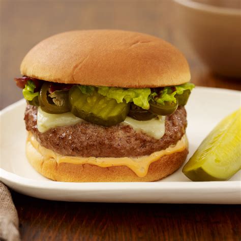 Jalapeno burger. May 6, 2565 BE ... Ingredients · 1 jalapeno, tops removed, split down the center, and deseeded · 2 ounces cream cheese, softened · 1 pound ground beef ·... 