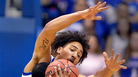 By Shreyas Laddha. April 14, 2023 11:45 AM. Kansas forward Jalen Wilson (10) celebrates a 3-point shot against Arkansas during a second-round college basketball game in the NCAA Tournament .... 