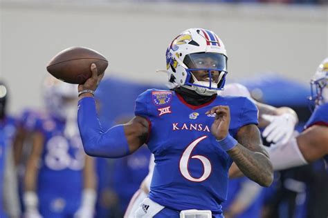 After a standout season, Kansas quarterback Jalon Daniels announced an NIL deal from Adidas. The quarterback threw for over 2,000 yards with 25 total touchdowns in nine games.. 
