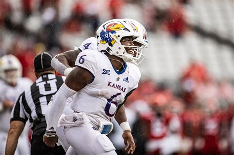 Kansas quarterback Jalon Daniels passes during a win over Tennessee Tech on Sept. 2. Daniels led Lawndale to a CIF title in 2018, but didn't receive any scholarship offers from Power Five schools.. 