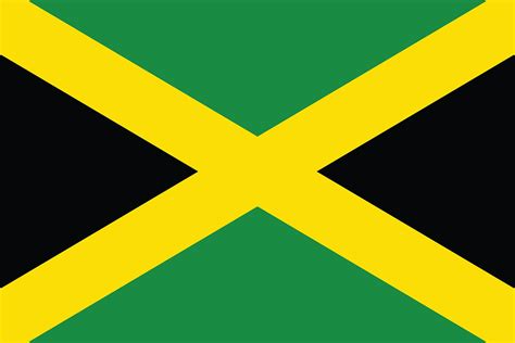 Jamaica Flag Drawing