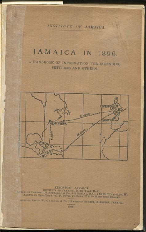 Jamaica in 1896 a handbook of information for intending settlers. - Citroen c2 vtr manual for sale.