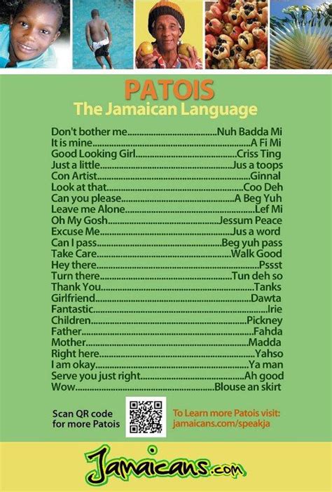  Jamaicanize is a free Jamaican Patois translator to translate English to Jamaican Patwah. Learn Jamaican patois words and phrases like, Favour. . 