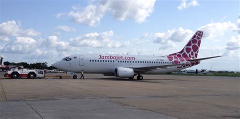 Jambo jet. JMA8690. DH8D. Jomo Kenyatta Int'l ( NBO / HKJK) Ukunda Airport ( UKA / HKUK) Mon 08:21AM EAT. Mon 09:05AM EAT. Basic users (becoming a basic user is free and easy!) view 40 history. ( Register) Jambojet Flight Status (with flight tracker and live maps) -- view all flights or track any Jambojet flight. 