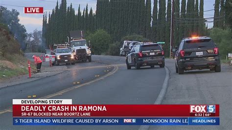 James Alvarez Killed in Head-On Crash on State Route 67 [Ramona, CA]