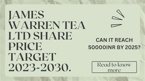 James Warren Tea Share Price, Financials and Stock Analysis