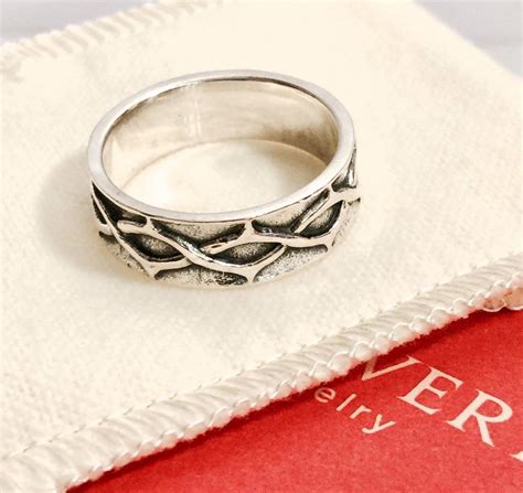 Thorn Crown Silver Ring, Thorn Ring Unique Ring Sterling Silver Rings Crown of Thorns Tree Branch Rings For Men and Women Sterling Silver. (11) $84.66. $166.00 (49% off) FREE shipping.. 