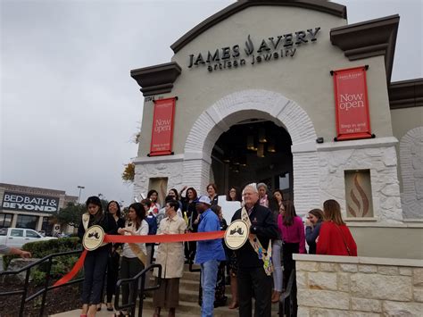 James avery stores in san antonio. The width of the band is an important factor to consider when measuring for a ring. Generally, a tapered ring (i.e. a ring with a small band around the finger or a small wedding band) will fit your normal ring size while a ring with a wider band (i.e. 1/4" or wider) may requires a half-size larger to fit comfortably. 
