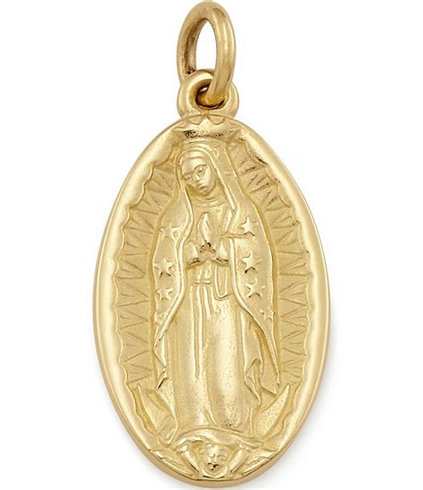 James avery virgin of guadalupe charm. Product Details. Make a proclamation of your faith every time you wear the Virgin of Guadalupe Charm. Featuring an intricate display-the virgin mother on the front and an engravable back-it's available in sterling silver or 14K gold. Pair with one of your favorite faith bracelets, earrings or another design that plays a part in the story you're ... 