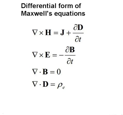 James clerk maxwell equations with an explanation line