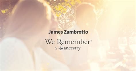 James zambrotto obit. Submit an obit for publication in any local newspaper and on Legacy. Click or call (800) 729-8809. Get Started. About. 
