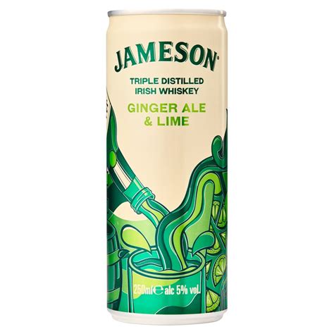 Jameson and ginger ale. Fill a high ball glass with ice and pour in a shot of Jameson. Top up the glass with a good quality ginger ale and stir briefly to mix. Take a large wedge of lime, give it a squeeze and drop it into the glass. Roughly 1 part Jameson to 3 parts ginger ale, all parts refreshing. 