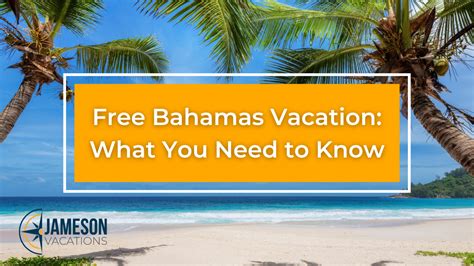 Jameson vacations. 32 helpful votes. 1. Re: I won a free trip to the bahamas can anyone answer some... 18 years ago. Save. First off, you haven't won anything. This is a Scam, and you will end up paying about $400 for 2 ppl, plus taxes, gratuities etc. ($77 admin fee plus $100 port fee per person to start) The Hotel is on the low end, and runs about $50 a nite. 