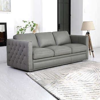 Jameston Leather Sofa. 3.0. (2) 商品番号1441162. ¥178,800. 商品の特徴. メーカー: Simon Li. カラー：ライトアッシュ. 素材：トップグレインレザー、スプリットレザー.. 