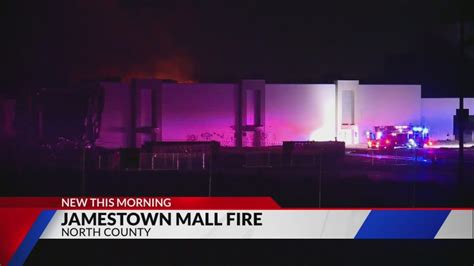 Jamestown Mall catches fire weeks after dismantling