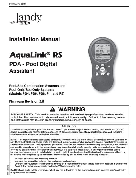 Jandy LG400 Manuals ManualsLib