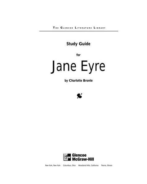Jane eyre a study guide glencoemcgraw hill. - Manuale di dettagli in acciaio strutturale aisc in.