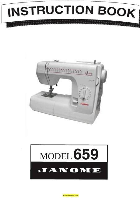 Janome 659 mechanical sewing machine manual. - Espanol en directo - nivel 1a.
