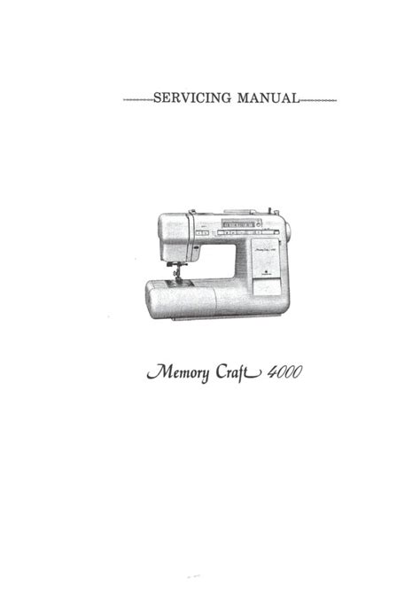 Janome memory craft 4000 sewing machine manual. - Mitsubishi tractors master workshop repair service manual.