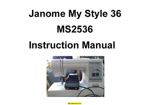 Janome my style 16 instruction manual. - Clinical trials a practical guide to design analysis and reporting.