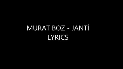 Janti lyrics & translation Murat Boz Lyrics-ON.