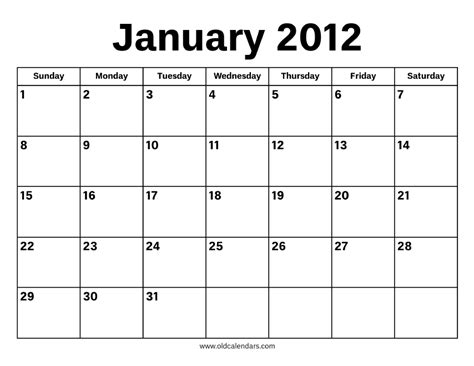 January 2012